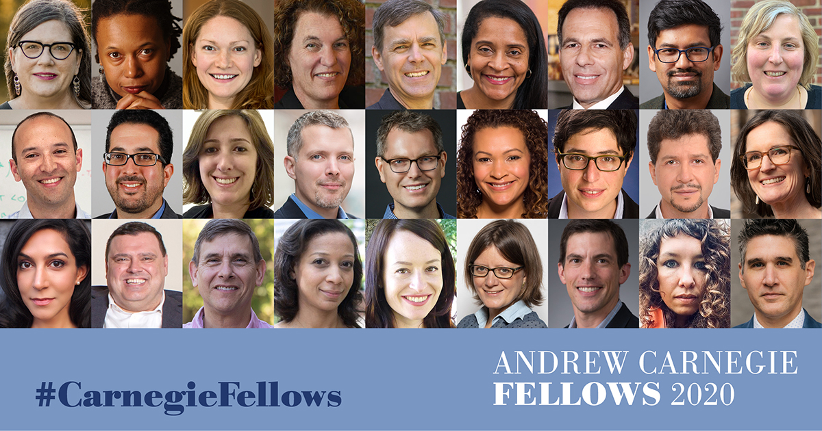 Carnegie Corporation of New York Names 27 Winners of Andrew Carnegie Fellowships