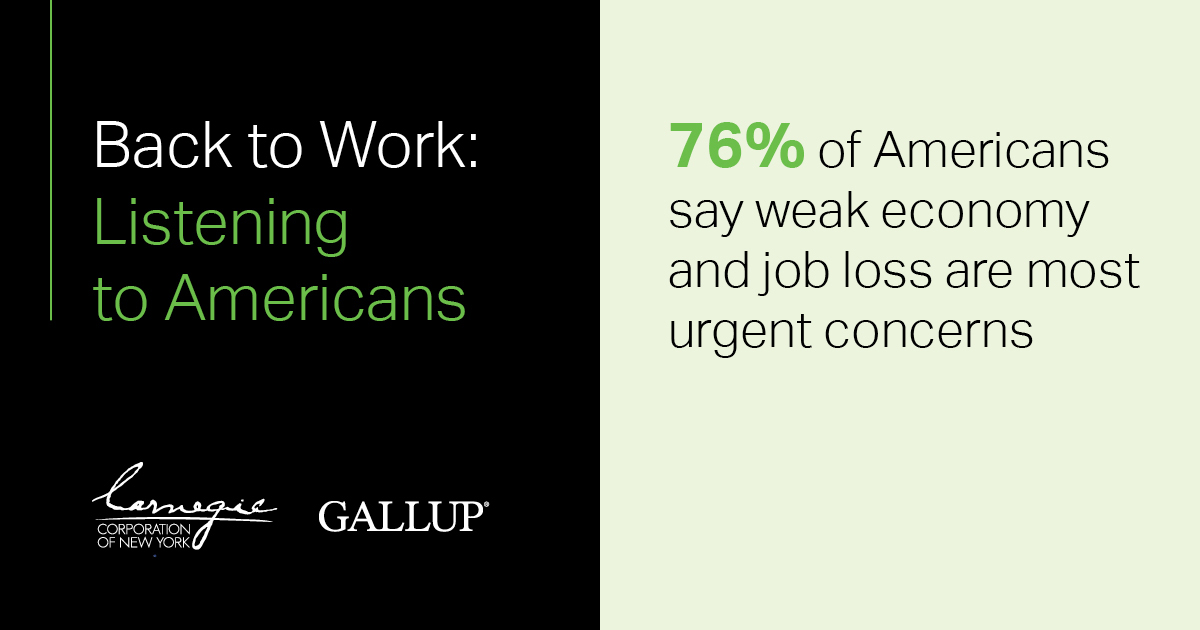 Jobs Recovery Is a Priority for Americans of Both Political Parties