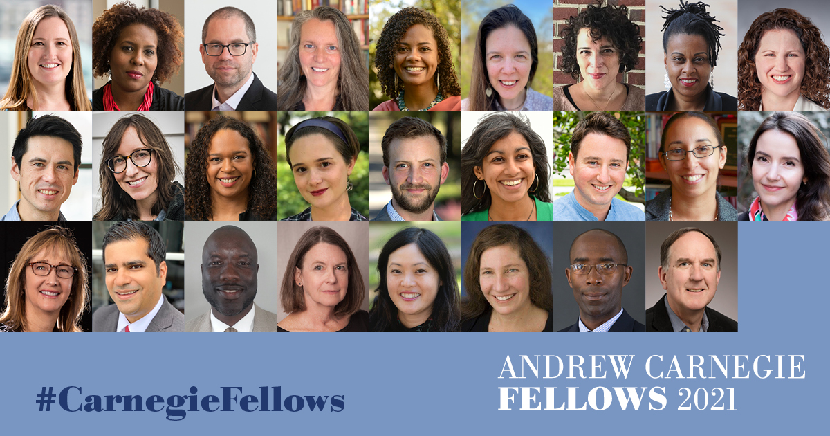 Carnegie Corporation of New York Announces 26 Andrew Carnegie Fellows