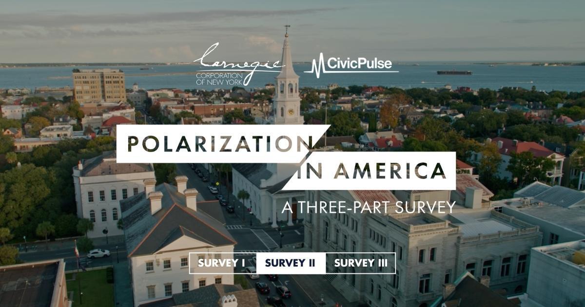 Presidential Election of 2024 Has Little Effect on Perceptions of Political Polarization at Community Level According to CivicPulse/Carnegie Survey