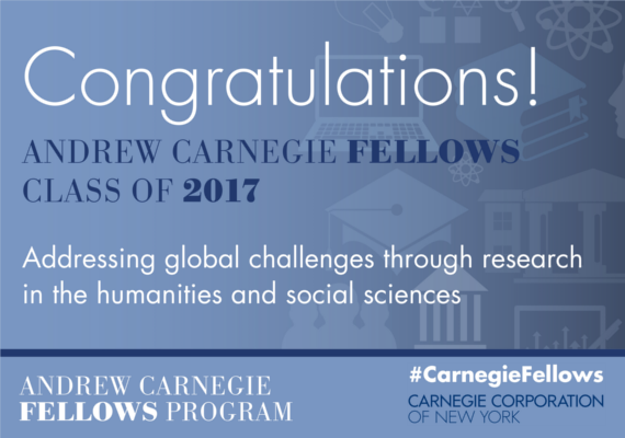 Andrew Carnegie Fellows Program Recognizes 35 Scholars