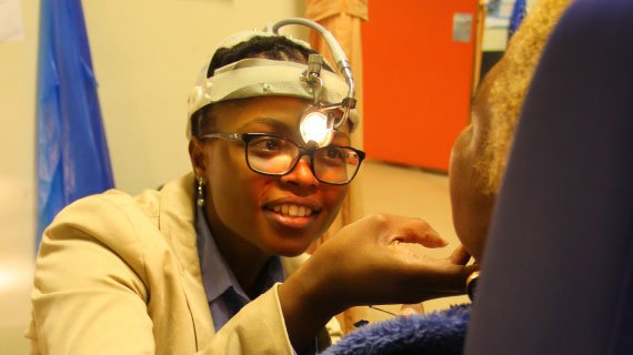 Dr. Fanele Mdeltshe is now training as an ear, nose, and throat specialist in Johannesburg. (Photo: Megan Lindow)