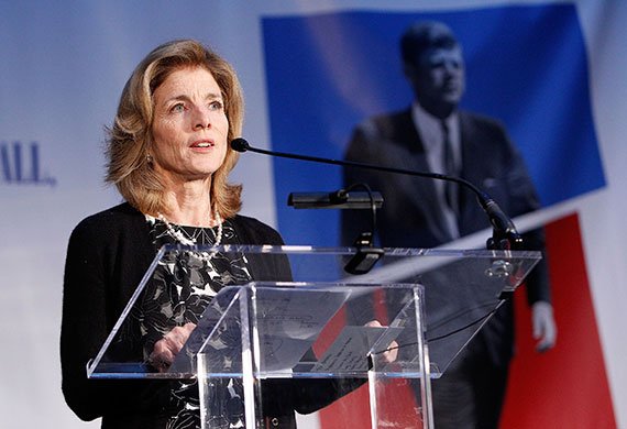 Ambassador Caroline Kennedy speaks at the gala opening for 