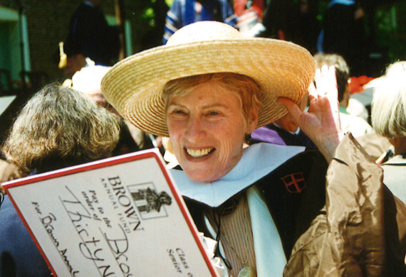 Clare Gregorian, a graduate of Stanford University, received an honorary degree from Brown University in 1997. (Photo: Gregorian Family)