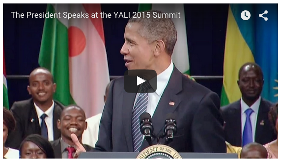 Watch the video, which begins with a question for President Obama from YALI fellow Olusola Owonikoko.