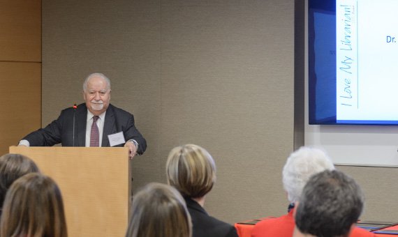 Vartan Gregorian, president of Carnegie Corporation, thanked librarians for being “the keepers of our memory, our legacy, and also providing what I call stations of hope.”