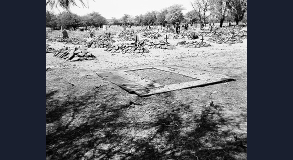 TEMPLATE FOR DIGGING GRAVES, POMFRET: The abandoned mining town of Pomfret in the far north of South Africa was converted into a military base. For the veterans whose paths ended here, death in Pomfret was "the final displacement."