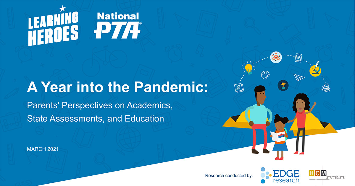 A Year into the Pandemic: Parents’ Perspectives on Academics, State Assessments, and Education