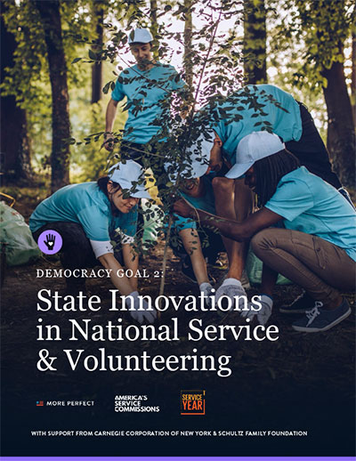 This new Corporation-supported report highlights the case for national service and volunteering, the many ways in which governors, state legislators, and other stakeholders are expanding opportunities for Americans to serve, and examples for how leaders in other states can further ignite a culture of service and citizenship to build bridges across our differences and help solve public challenges.