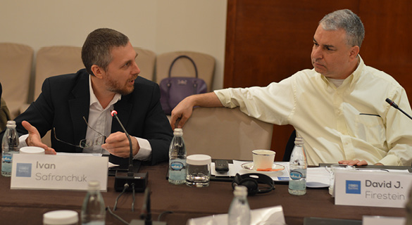 Ivan Safranchuk, associate professor, Moscow State Institute of International Relations (MGIMO); David Firestein, Perot Fellow and vice president, Strategic Trust-Building Initiative and Track 2 Diplomacy, EastWest Institute