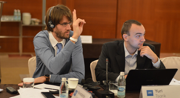 Konstantin Sorokin, adviser, Department of Education and Science, International Training and Methodology Centre for Financial Monitoring Yuri Tsarik, head of Supervisory Board (GR Director) at Center for Strategic and Foreign Policy Studies, Belarus