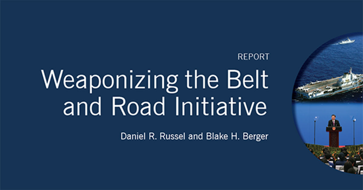 Weaponizing the Belt and Road Initiative