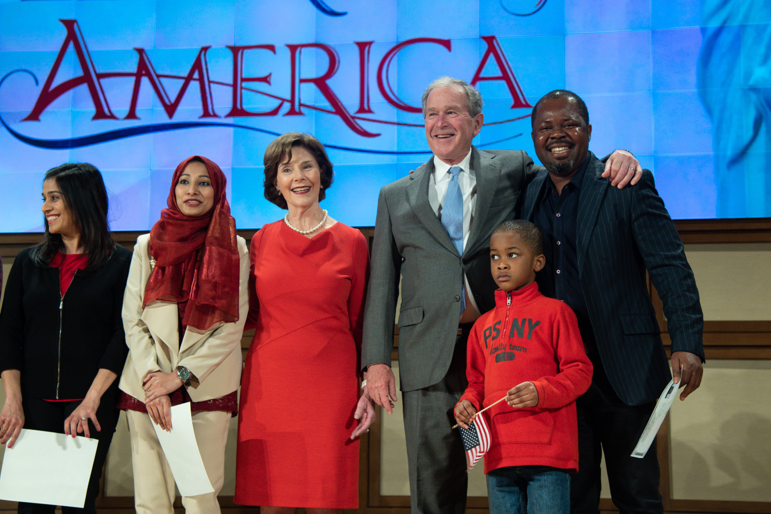 Bush Ceremony Honors America’s Immigrant Heritage