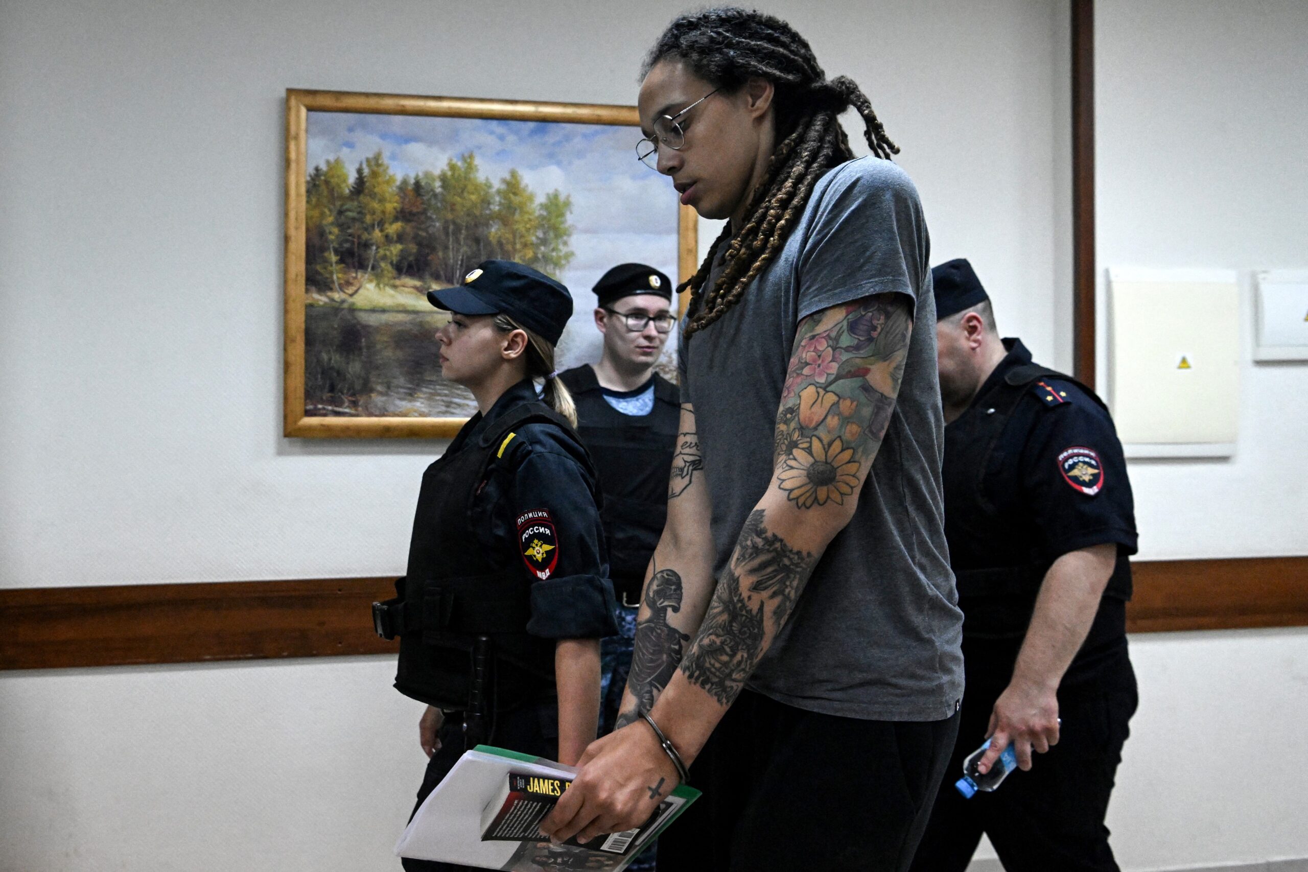 Brittney Griner Leaving Courtroom