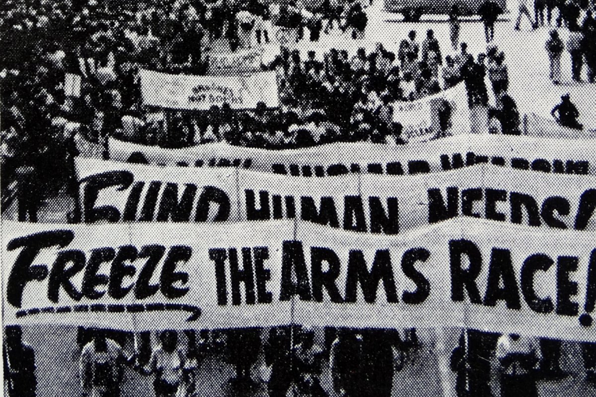 Anti-war demonstration in New York, 1983. (Universal History Archive/Universal Images Group via Getty Images)