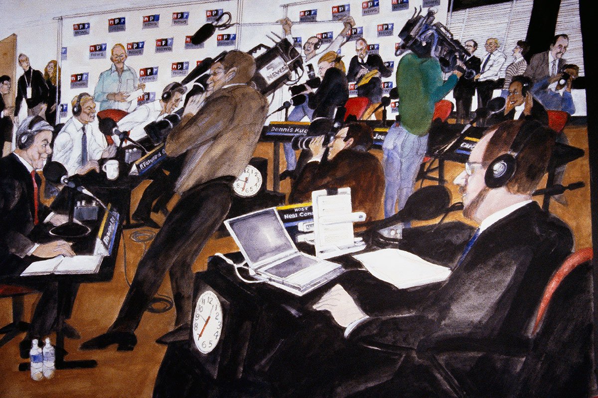 NPR Radio Debate by Franklin McMahon (Franklin McMahon/Corbis via Getty Images)