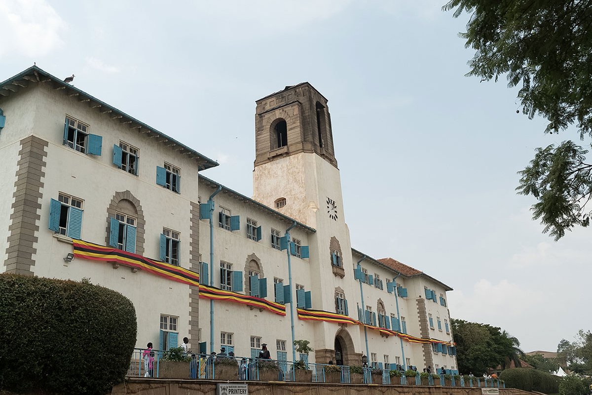 The main building of Makerere University in Kampala, Uganda, in 2018. (Michele Sibiloni/AFP via Getty Images)