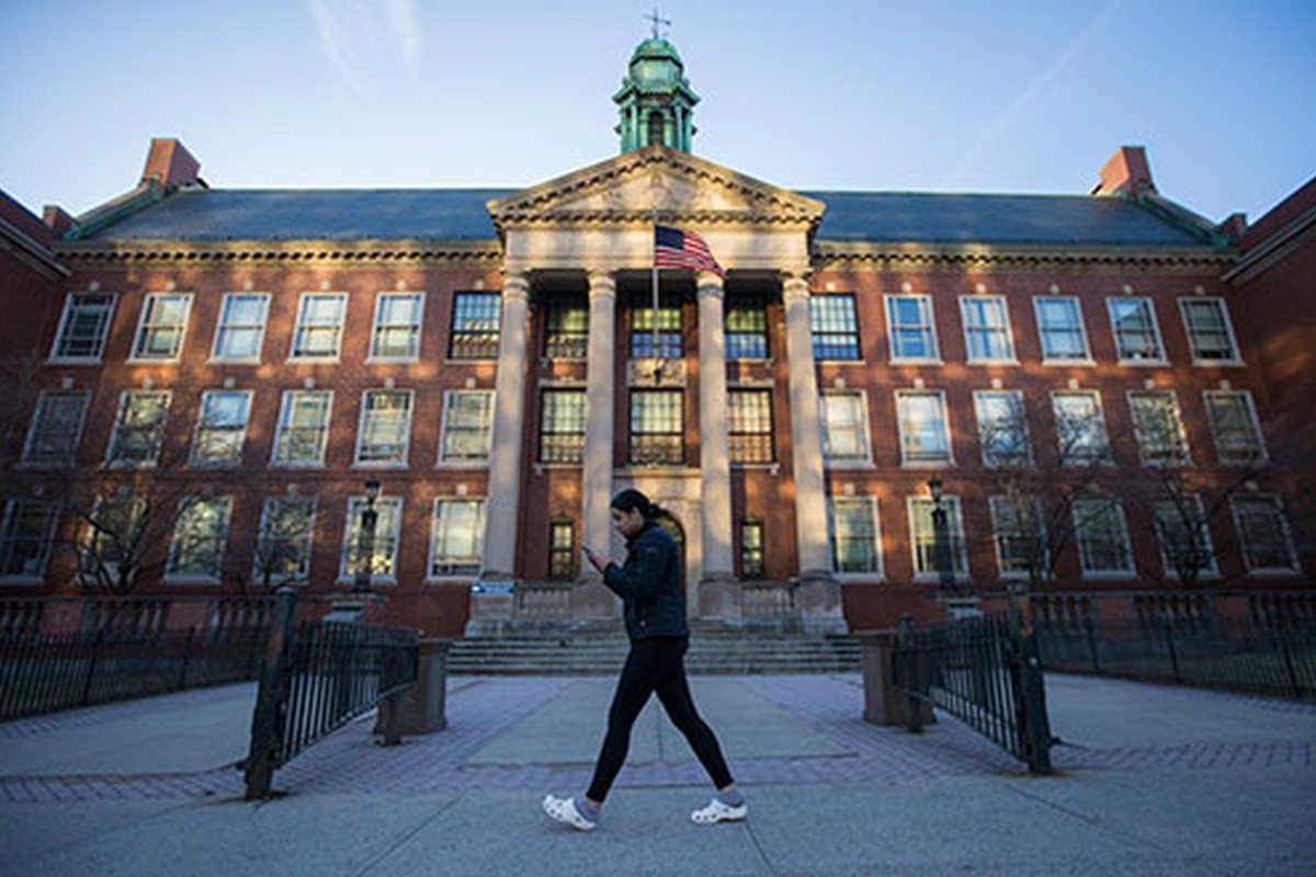 Boston Public Schools were among seven school districts nationwide selected as partners in transforming factory-like schools into places offering personalized academic opportunities.