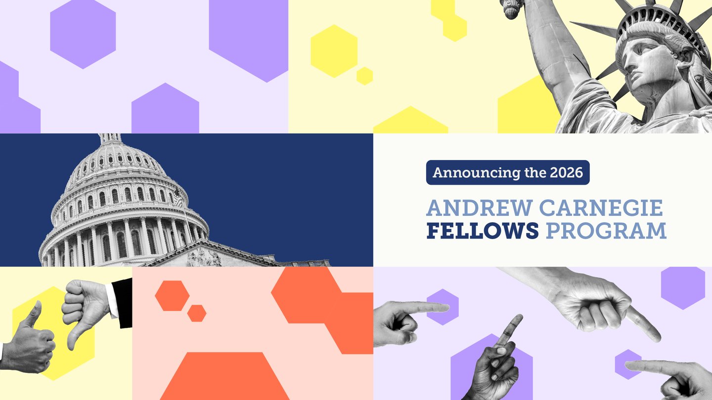 Announcing the 2026 Andrew Carnegie Fellows Program
