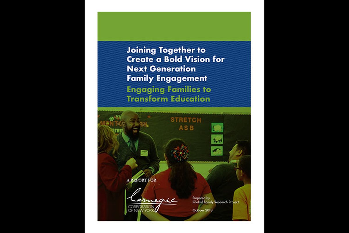 The Next Generation Family Engagement report examines the history, current practice, and future potential of family and community engagement, a key component to ensuring lifelong success for all children.
