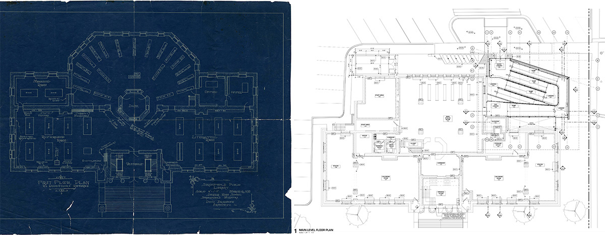 Blueprints of a Carnegie library