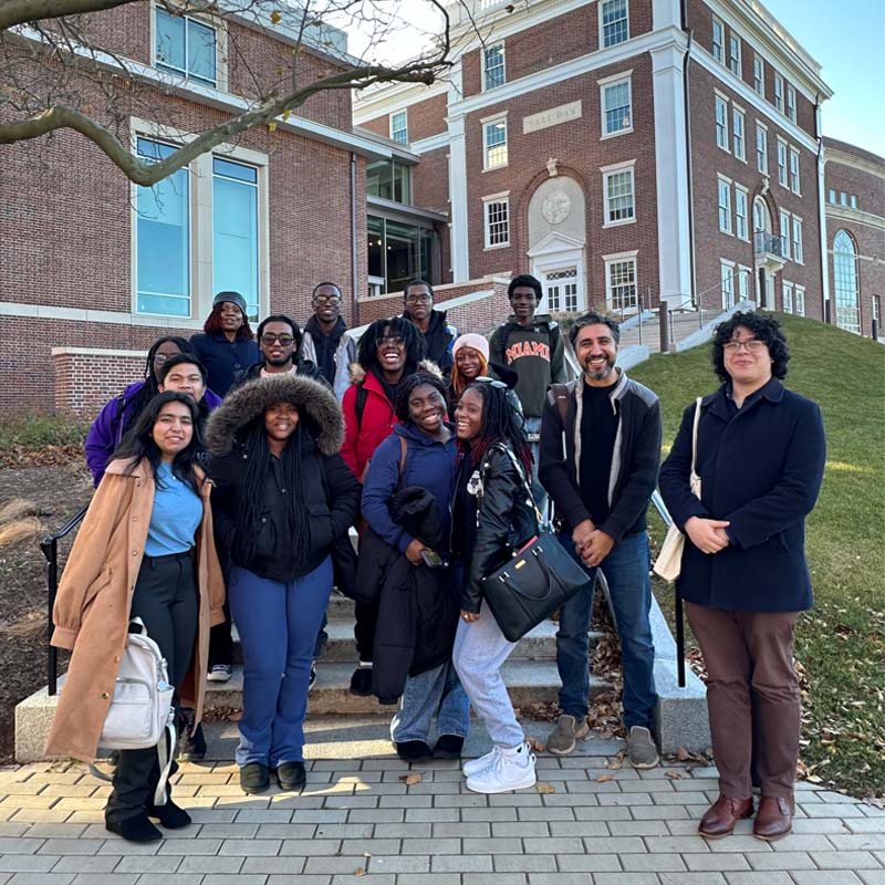 NEON scholars from Mathematics, Science Research and Technology High School in Queens visited Wesleyan University while enrolled in Live Like a Philosopher: Ethics and Civics in the Ancient World, offered through NEON’s partnership with Wesleyan. 